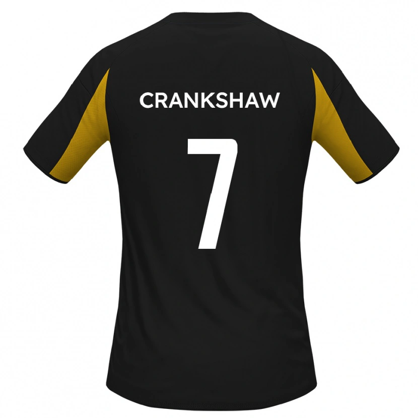Danxen Kinder Ollie Crankshaw #7 Schwarz Gelb Auswärtstrikot Trikot 2025/26 T-Shirt Schweiz