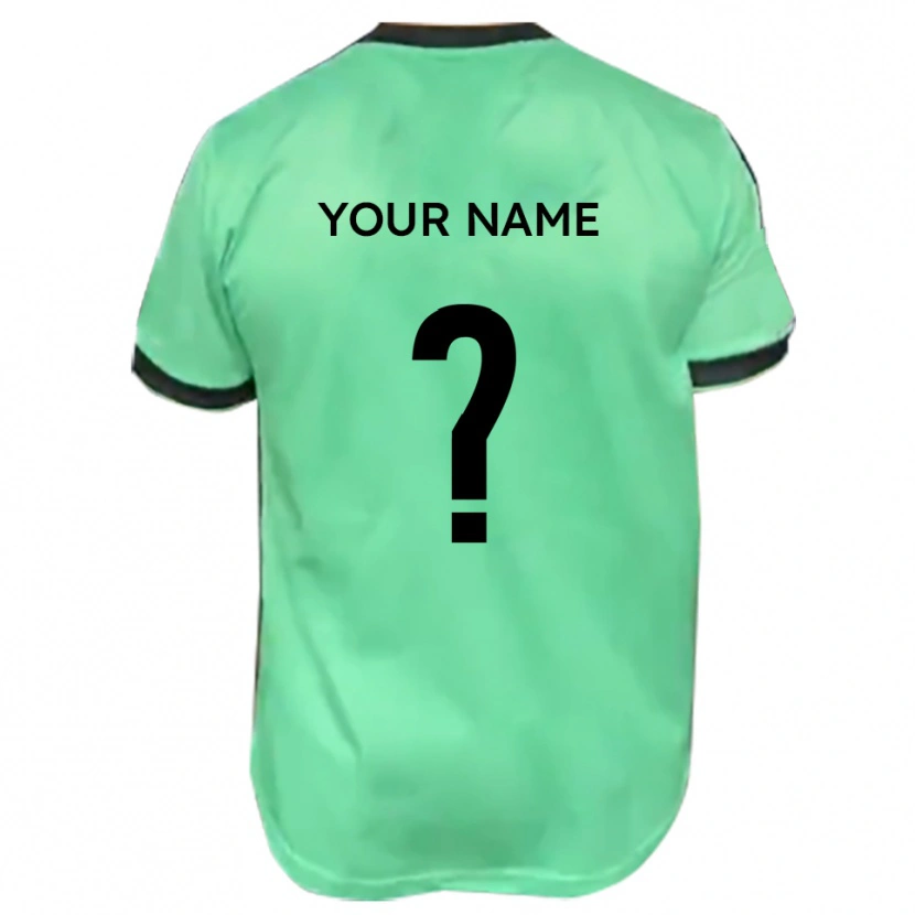 Danxen Kinder Ihren Namen #0 Türkis Schwarz Auswärtstrikot Trikot 2025/26 T-Shirt Schweiz