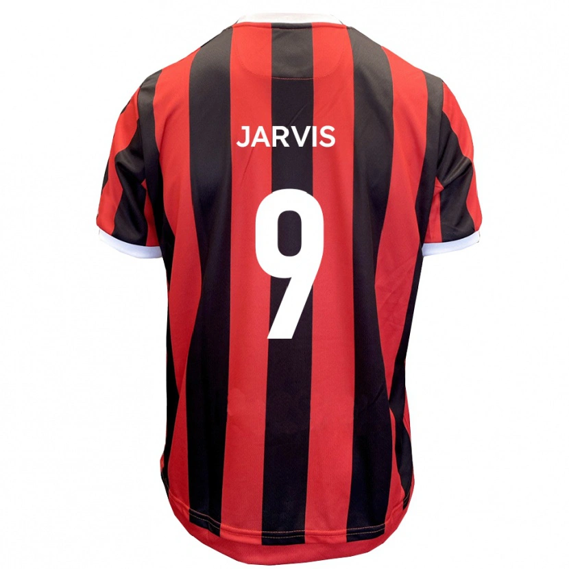 Danxen Kinder Aaron Jarvis #9 Rot Schwarz Auswärtstrikot Trikot 2025/26 T-Shirt Schweiz