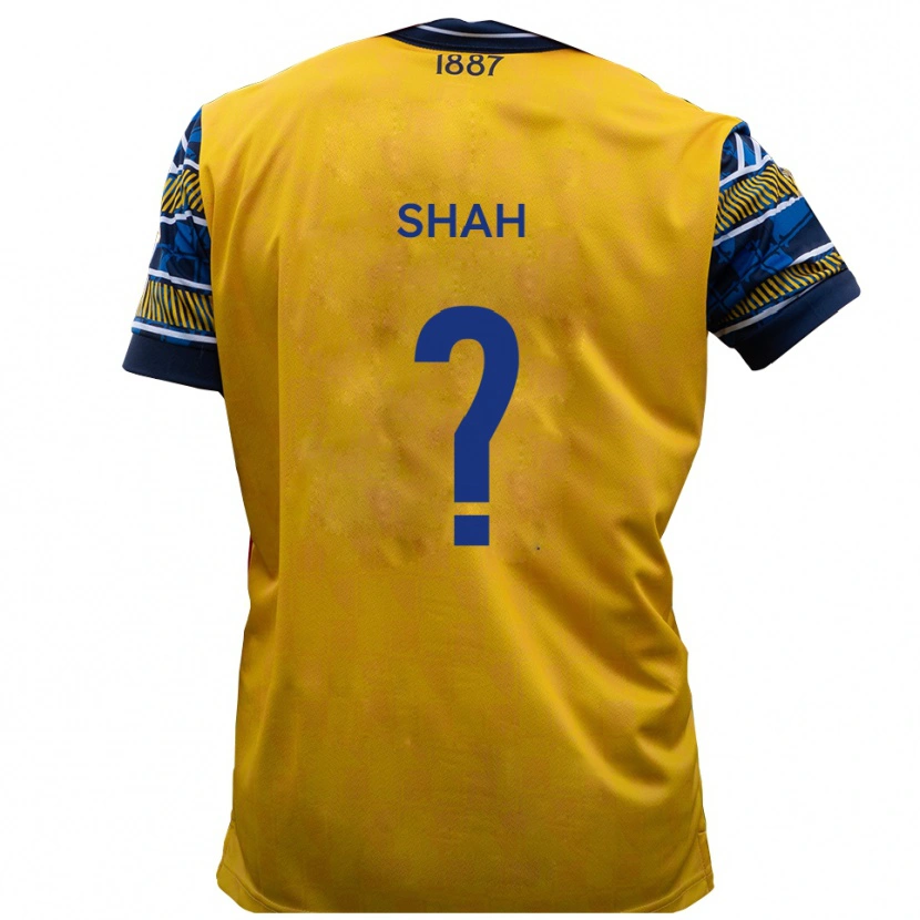 Danxen Kinder Savion Shah #0 Gelb Schwarz Auswärtstrikot Trikot 2025/26 T-Shirt Schweiz