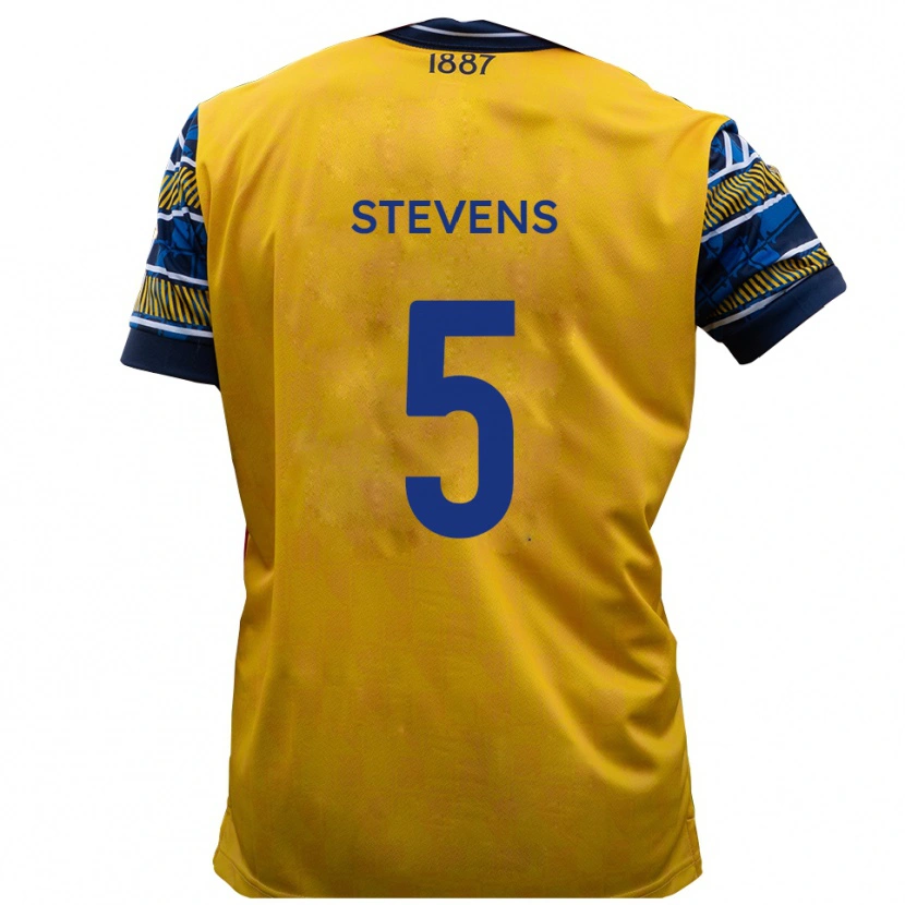 Danxen Kinder Harrison Stevens #5 Gelb Schwarz Auswärtstrikot Trikot 2025/26 T-Shirt Schweiz