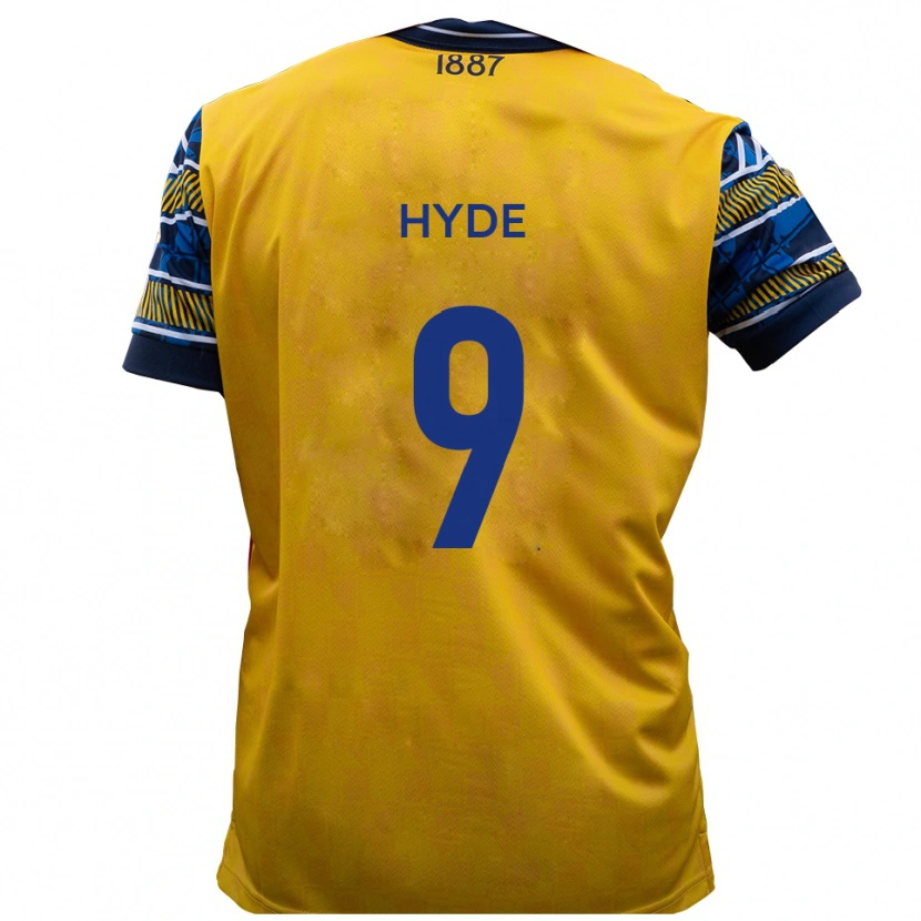 Danxen Kinder Jake Hyde #9 Gelb Schwarz Auswärtstrikot Trikot 2025/26 T-Shirt Schweiz