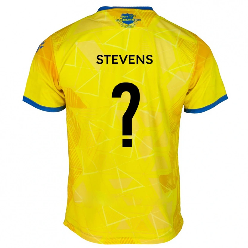 Danxen Kinder James Stevens #0 Gelb Blau Auswärtstrikot Trikot 2025/26 T-Shirt Schweiz