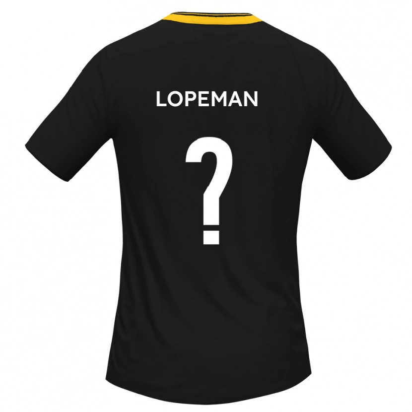 Danxen Kinder Aidan Lopeman #0 Schwarz Gelb Auswärtstrikot Trikot 2025/26 T-Shirt Schweiz