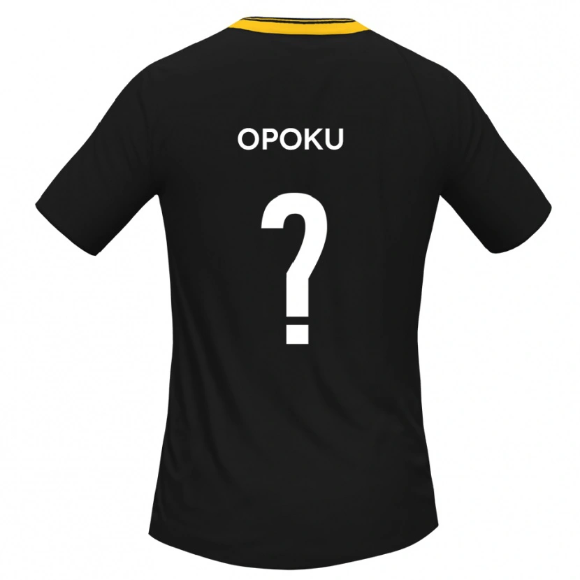 Danxen Kinder Michael Opoku #0 Schwarz Gelb Auswärtstrikot Trikot 2025/26 T-Shirt Schweiz