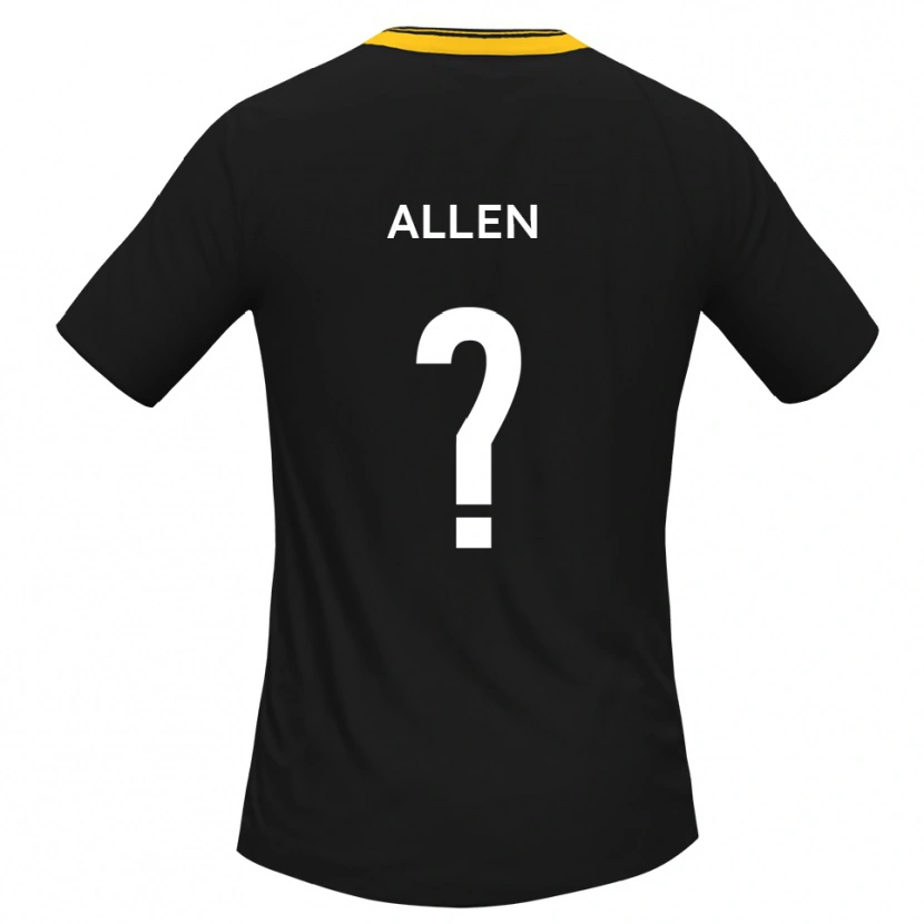 Danxen Kinder Tessa Allen #0 Schwarz Gelb Auswärtstrikot Trikot 2025/26 T-Shirt Schweiz