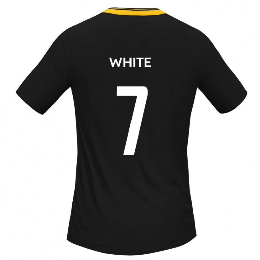 Danxen Kinder Jaiden White #7 Schwarz Gelb Auswärtstrikot Trikot 2025/26 T-Shirt Schweiz