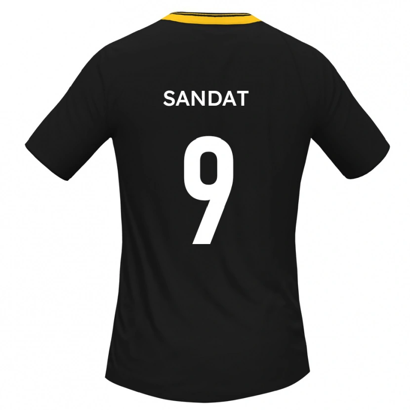 Danxen Kinder Henry Sandat #9 Schwarz Gelb Auswärtstrikot Trikot 2025/26 T-Shirt Schweiz