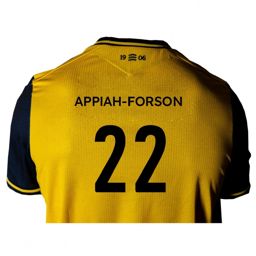 Danxen Kinder Keenan Appiah-Forson #22 Gelb Schwarz Auswärtstrikot Trikot 2025/26 T-Shirt Schweiz