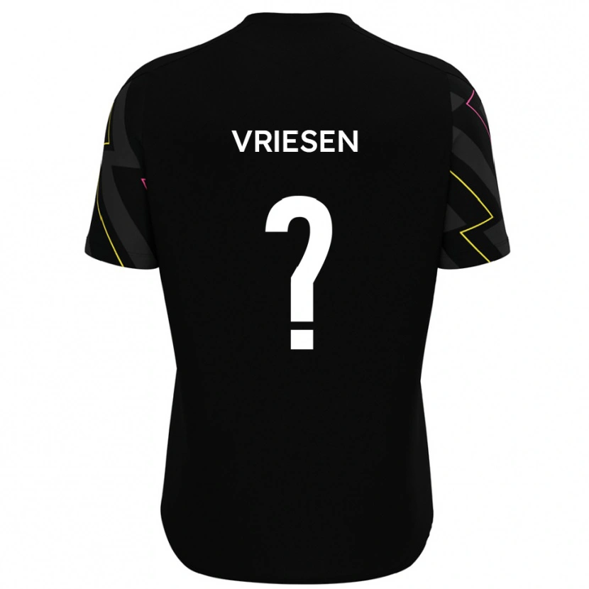 Danxen Kinder Fabian Vriesen #0 Schwarz Grau Auswärtstrikot Trikot 2025/26 T-Shirt Schweiz
