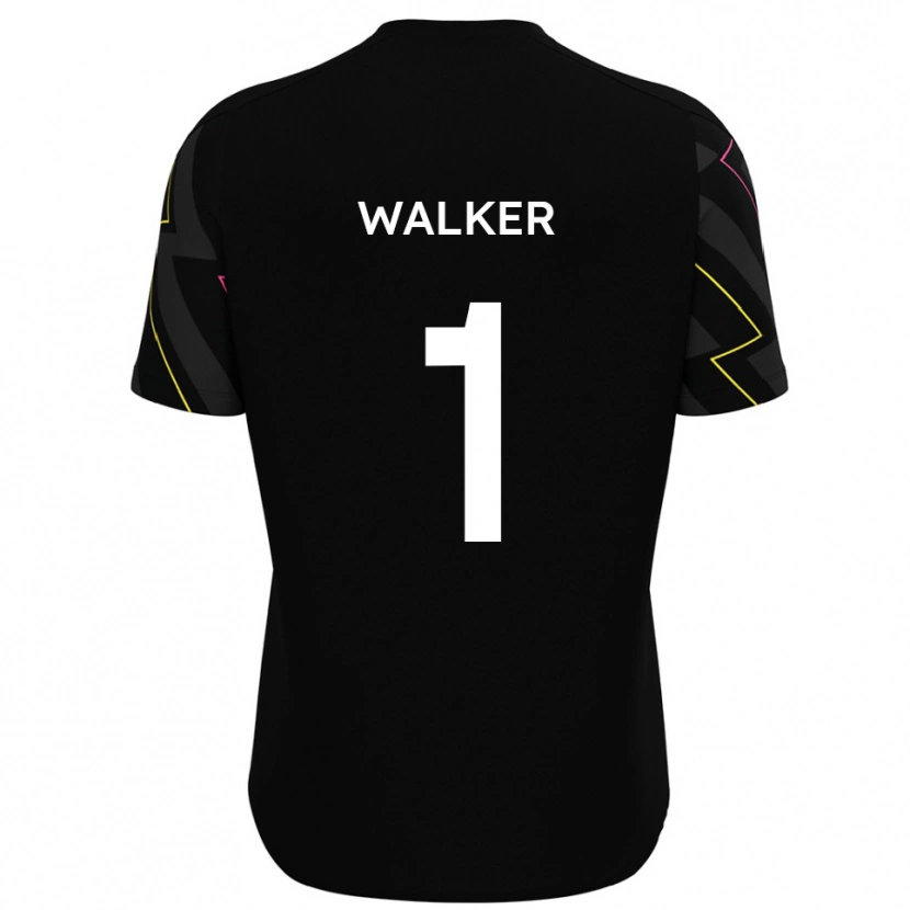 Danxen Kinder Laurie Walker #1 Schwarz Grau Auswärtstrikot Trikot 2025/26 T-Shirt Schweiz