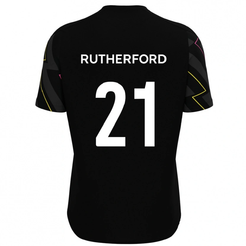Danxen Kinder Oscar Rutherford #21 Schwarz Grau Auswärtstrikot Trikot 2025/26 T-Shirt Schweiz