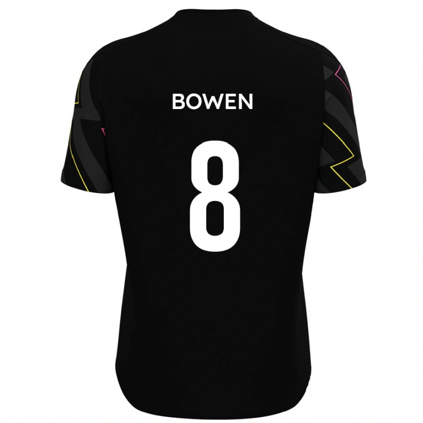 Danxen Kinder Sam Bowen #8 Schwarz Grau Auswärtstrikot Trikot 2025/26 T-Shirt Schweiz