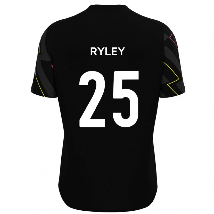 Danxen Kinder Kian Ryley #25 Schwarz Grau Auswärtstrikot Trikot 2025/26 T-Shirt Schweiz