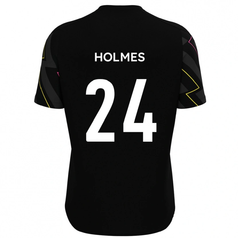 Danxen Kinder Fin Holmes #24 Schwarz Grau Auswärtstrikot Trikot 2025/26 T-Shirt Schweiz