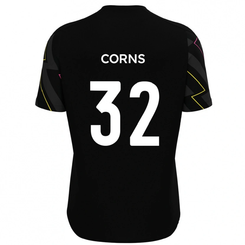 Danxen Kinder Billy Corns #32 Schwarz Grau Auswärtstrikot Trikot 2025/26 T-Shirt Schweiz