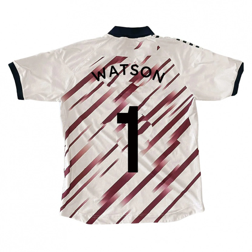 Danxen Kinder Rory Watson #1 Weiß Rot Auswärtstrikot Trikot 2025/26 T-Shirt Schweiz