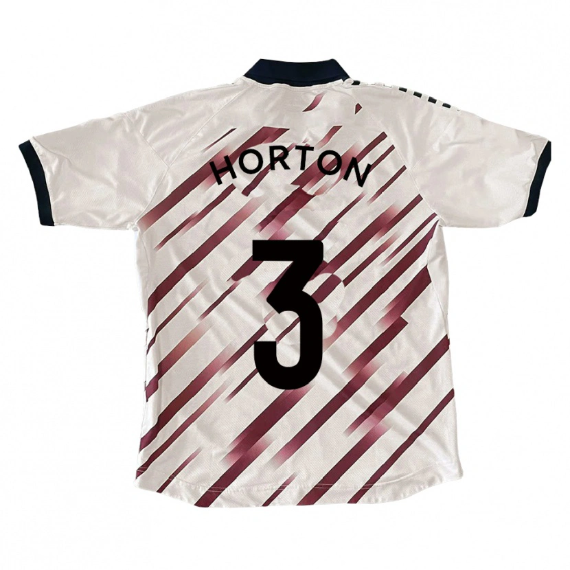 Danxen Kinder Branden Horton #3 Weiß Rot Auswärtstrikot Trikot 2025/26 T-Shirt Schweiz