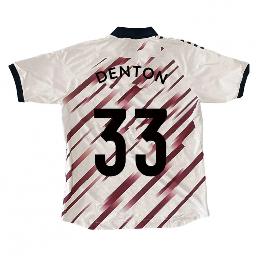 Danxen Kinder Tyler Denton #33 Weiß Rot Auswärtstrikot Trikot 2025/26 T-Shirt Schweiz