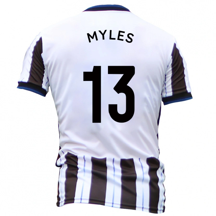 Danxen Kinder Tom Myles #13 Weiß Schwarz Auswärtstrikot Trikot 2025/26 T-Shirt Schweiz