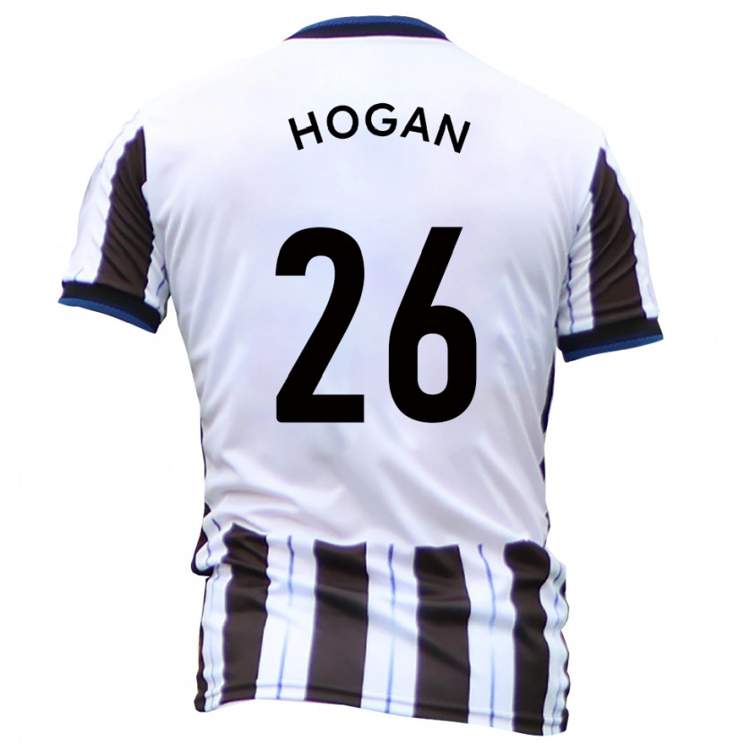 Danxen Kinder Liam Hogan #26 Weiß Schwarz Auswärtstrikot Trikot 2025/26 T-Shirt Schweiz