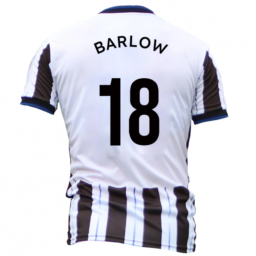 Danxen Kinder Aidan Barlow #18 Weiß Schwarz Auswärtstrikot Trikot 2025/26 T-Shirt Schweiz