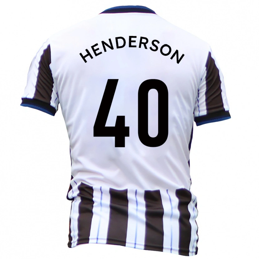 Danxen Kinder Ian Henderson #40 Weiß Schwarz Auswärtstrikot Trikot 2025/26 T-Shirt Schweiz