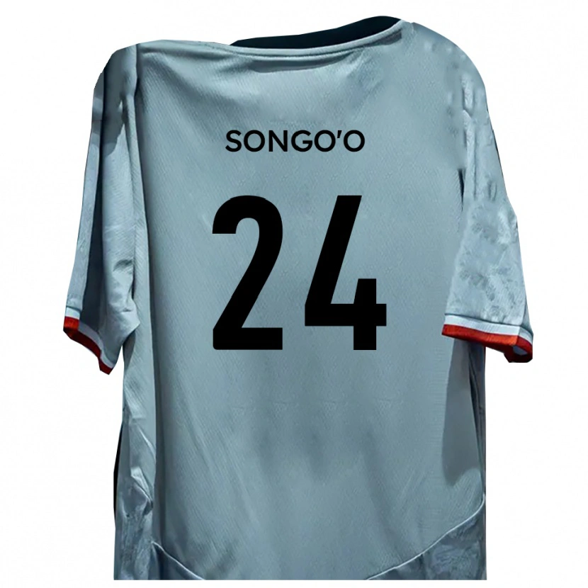 Danxen Kinder Yann Songo'o #24 Weiß Schwarz Auswärtstrikot Trikot 2025/26 T-Shirt Schweiz