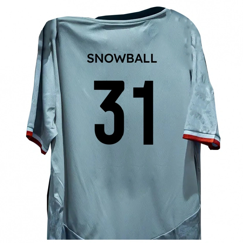 Danxen Kinder Nathan Snowball #31 Weiß Schwarz Auswärtstrikot Trikot 2025/26 T-Shirt Schweiz