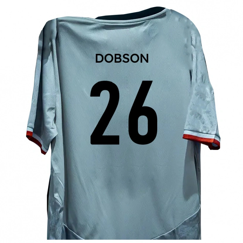 Danxen Kinder Lennon Dobson #26 Weiß Schwarz Auswärtstrikot Trikot 2025/26 T-Shirt Schweiz