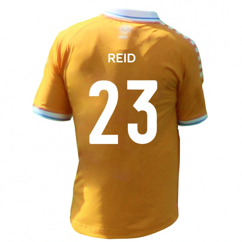 Danxen Kinder Alex Reid #23 Gelb Blau Auswärtstrikot Trikot 2025/26 T-Shirt Schweiz