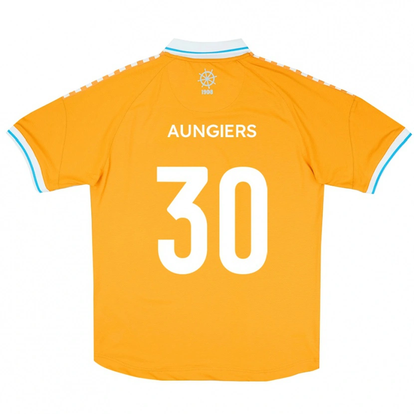 Danxen Kinder Joe Aungiers #30 Gelb Blau Auswärtstrikot Trikot 2025/26 T-Shirt Schweiz