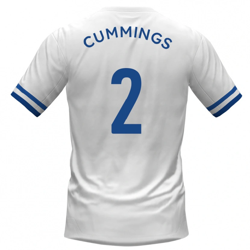 Danxen Kinder Jo Cummings #2 Weiß Blau Auswärtstrikot Trikot 2025/26 T-Shirt Schweiz