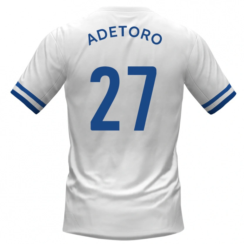 Danxen Kinder Adam Alimi-Adetoro #27 Weiß Blau Auswärtstrikot Trikot 2025/26 T-Shirt Schweiz