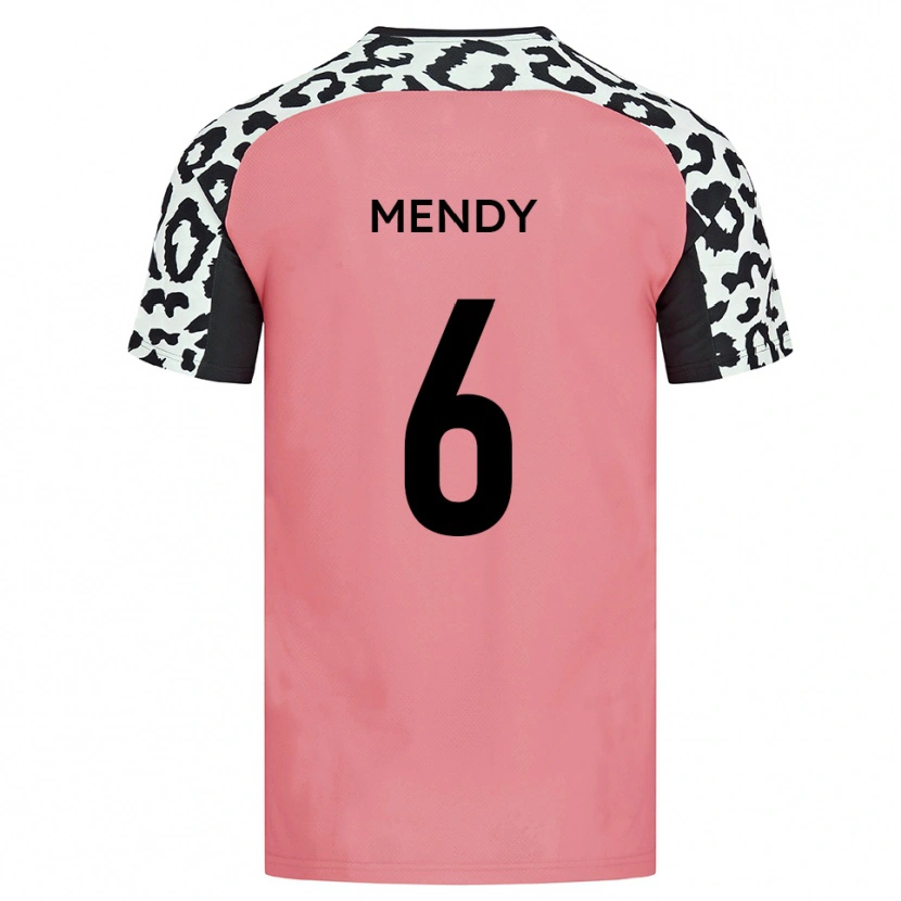 Danxen Kinder Laurent Mendy #6 Pink Schwarz Auswärtstrikot Trikot 2025/26 T-Shirt Schweiz