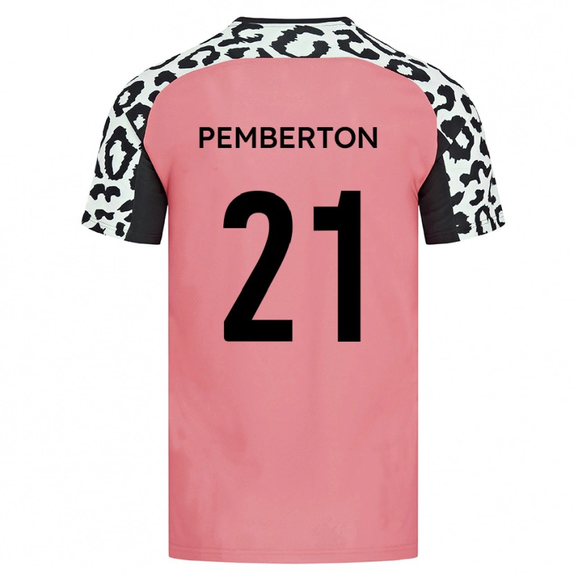 Danxen Kinder Tre Pemberton #21 Pink Schwarz Auswärtstrikot Trikot 2025/26 T-Shirt Schweiz