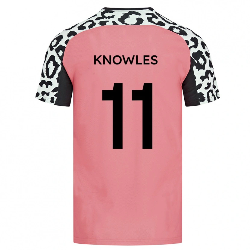 Danxen Kinder Tom Knowles #11 Pink Schwarz Auswärtstrikot Trikot 2025/26 T-Shirt Schweiz