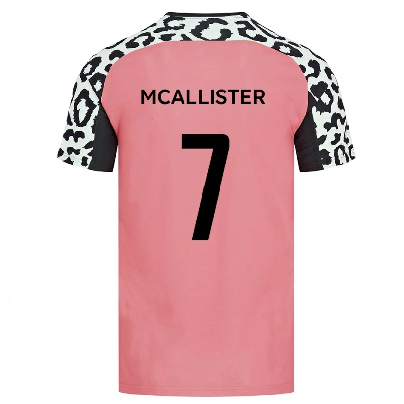 Danxen Kinder Kyle Mcallister #7 Pink Schwarz Auswärtstrikot Trikot 2025/26 T-Shirt Schweiz