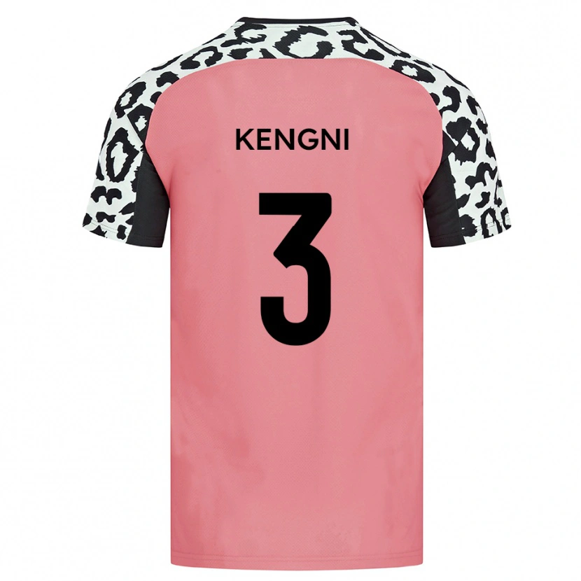 Danxen Kinder Neil Kengni #3 Pink Schwarz Auswärtstrikot Trikot 2025/26 T-Shirt Schweiz