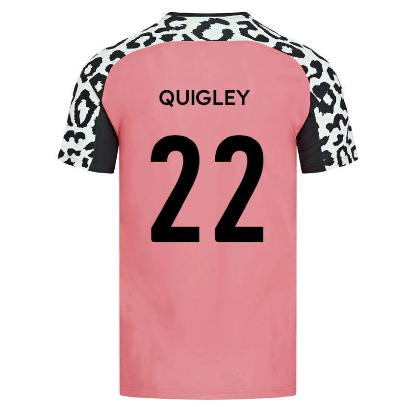 Danxen Kinder Joe Quigley #22 Pink Schwarz Auswärtstrikot Trikot 2025/26 T-Shirt Schweiz