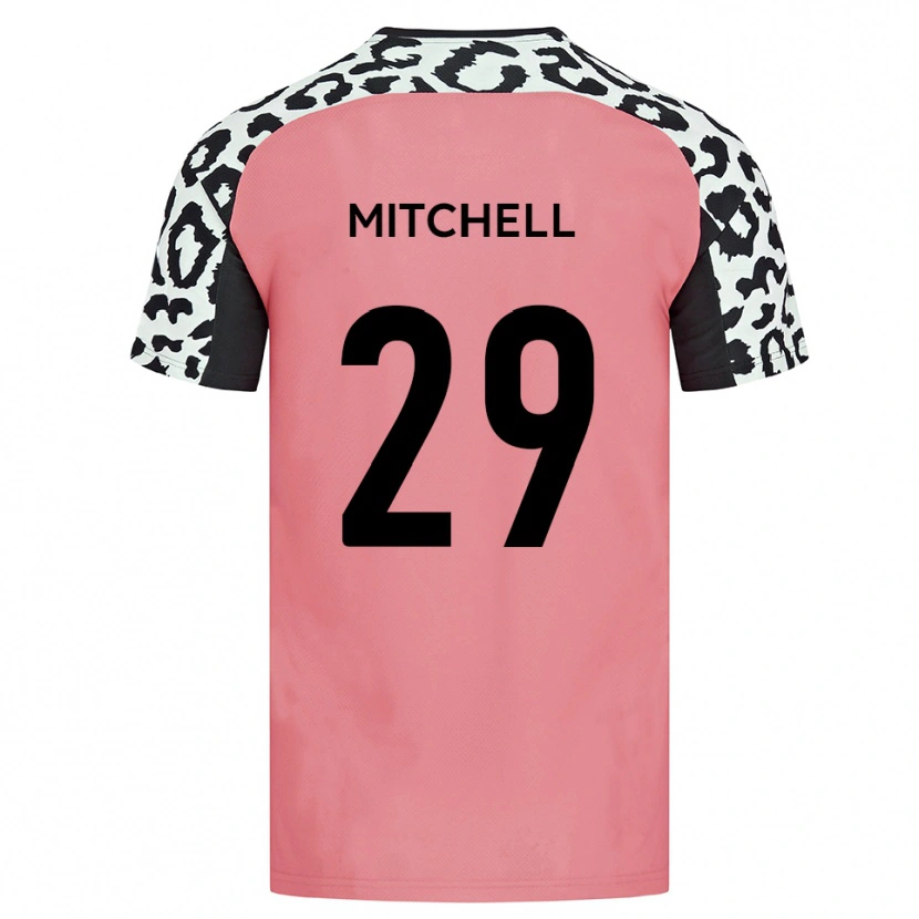 Danxen Kinder Kairo Mitchell #29 Pink Schwarz Auswärtstrikot Trikot 2025/26 T-Shirt Schweiz