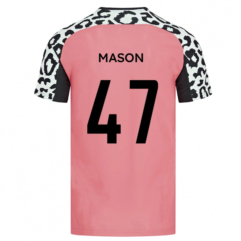 Danxen Kinder Preston Mason #47 Pink Schwarz Auswärtstrikot Trikot 2025/26 T-Shirt Schweiz
