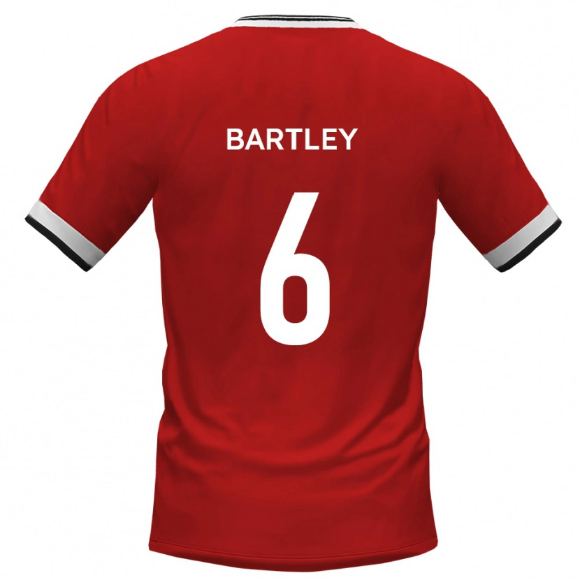 Danxen Kinder Ryan Bartley #6 Weiß Schwarz Auswärtstrikot Trikot 2025/26 T-Shirt Schweiz