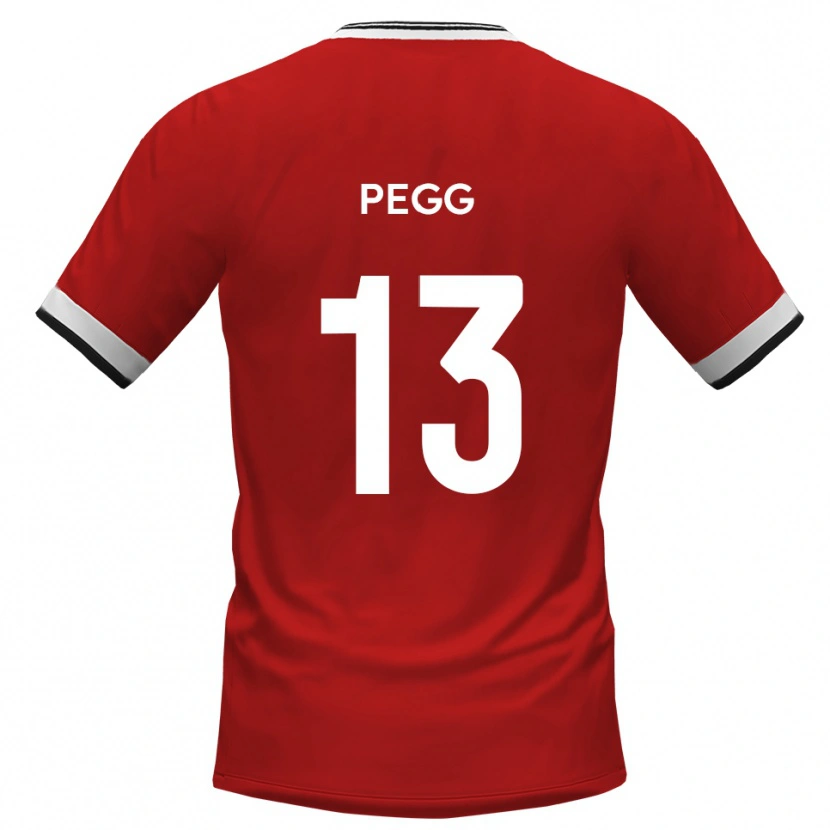 Danxen Kinder Lewis Pegg #13 Weiß Schwarz Auswärtstrikot Trikot 2025/26 T-Shirt Schweiz