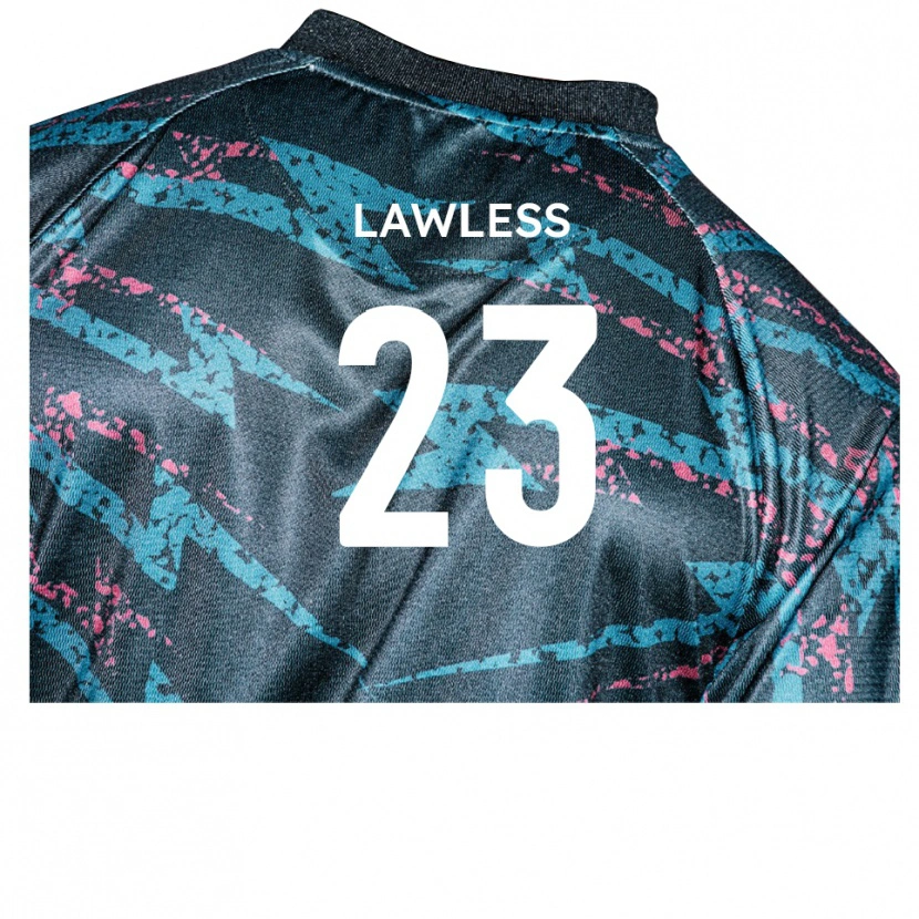 Danxen Kinder Conor Lawless #23 Schwarz Marine Auswärtstrikot Trikot 2025/26 T-Shirt Schweiz