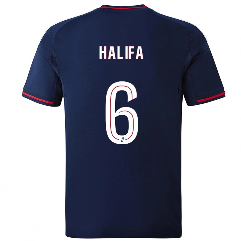 Danxen Kinder Islamdine Halifa #6 Marine Rot Auswärtstrikot Trikot 2025/26 T-Shirt Schweiz
