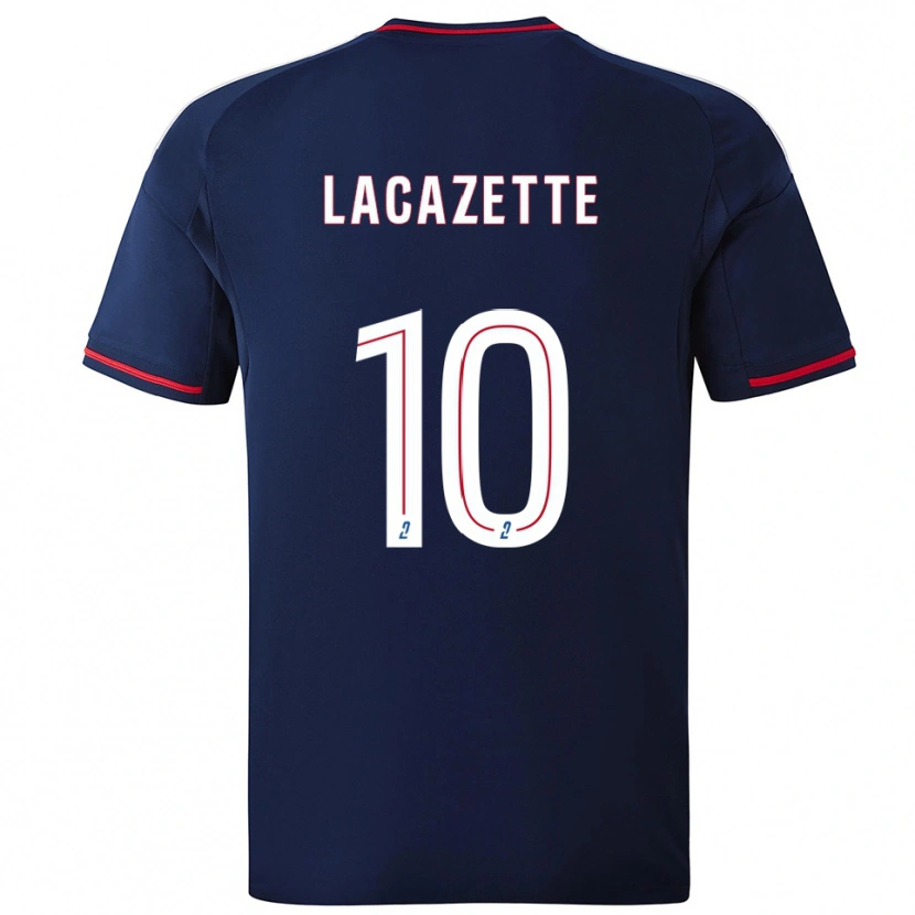 Danxen Kinder Alexandre Lacazette #10 Marine Rot Auswärtstrikot Trikot 2025/26 T-Shirt Schweiz