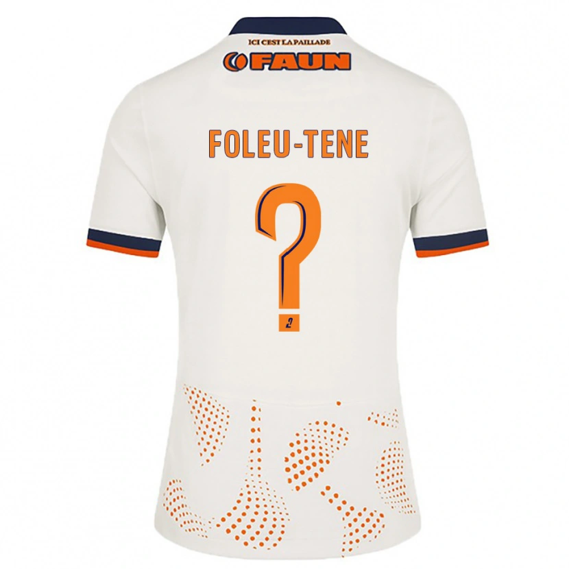 Danxen Kinder Kévin Foleu-Tene #0 Weiß Orange Auswärtstrikot Trikot 2025/26 T-Shirt Schweiz