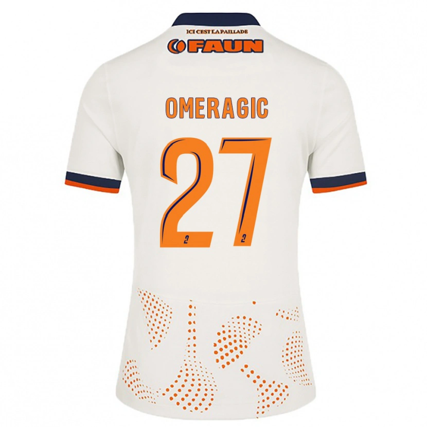 Danxen Kinder Becir Omeragic #27 Weiß Orange Auswärtstrikot Trikot 2025/26 T-Shirt Schweiz