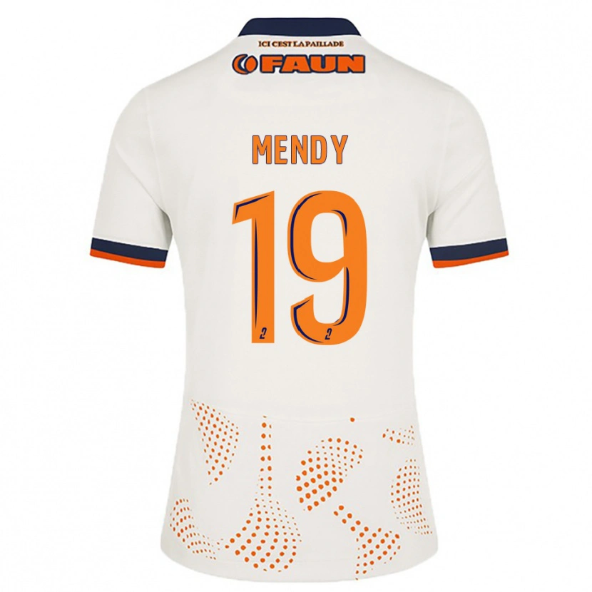 Danxen Kinder Alexandre Mendy #19 Weiß Orange Auswärtstrikot Trikot 2025/26 T-Shirt Schweiz